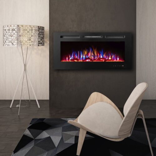 Luminis Insert Fire 50 Inch WiFi Electric Fireplace - Black