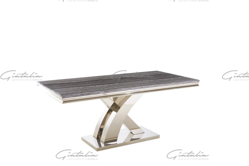 Mayfair Dining Table – Grey Marble