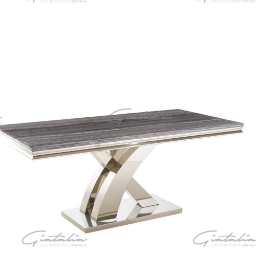 Mayfair Dining Table - Grey Marble