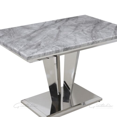 Riccardo 120 Rectangle Dining Table - Grey Marble