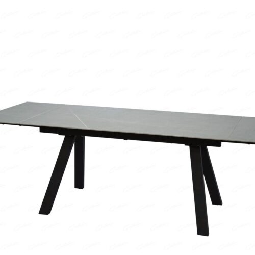 Rische Big Extending Dining Table - Amani Grey Sintered Stone
