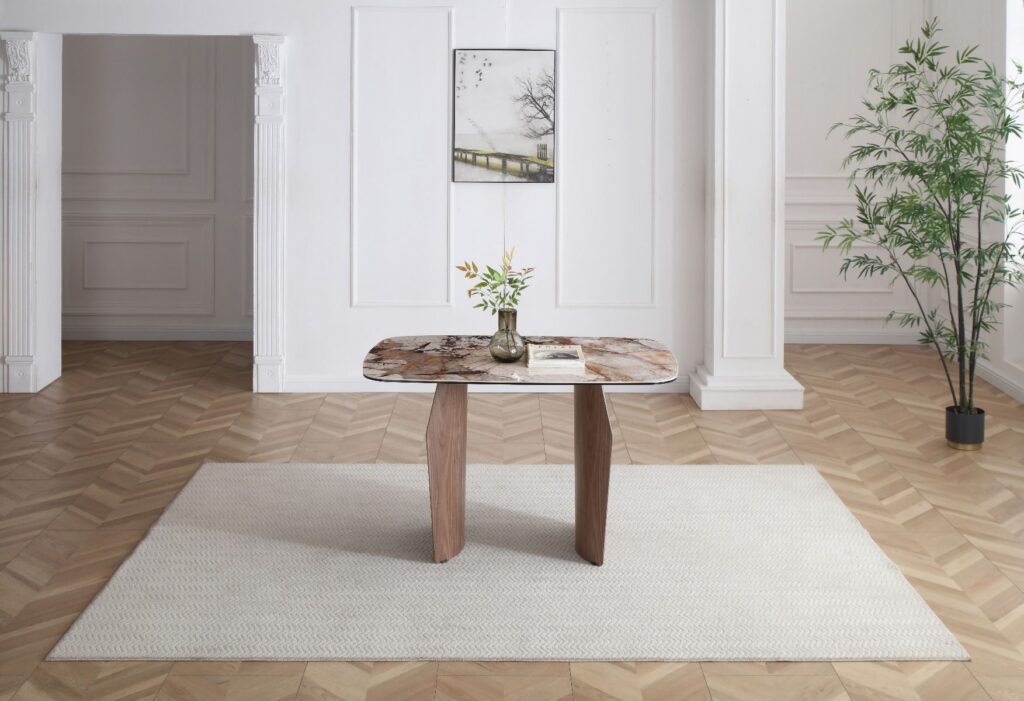 Sienna Dining Table – Walnut & Pandora Vendome