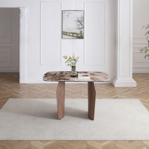 Sienna Dining Table - Walnut & Pandora Vendome