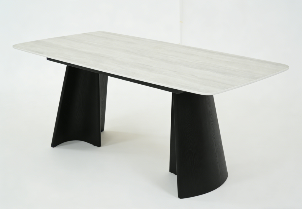 Silvia Dining Table – Black & Grey
