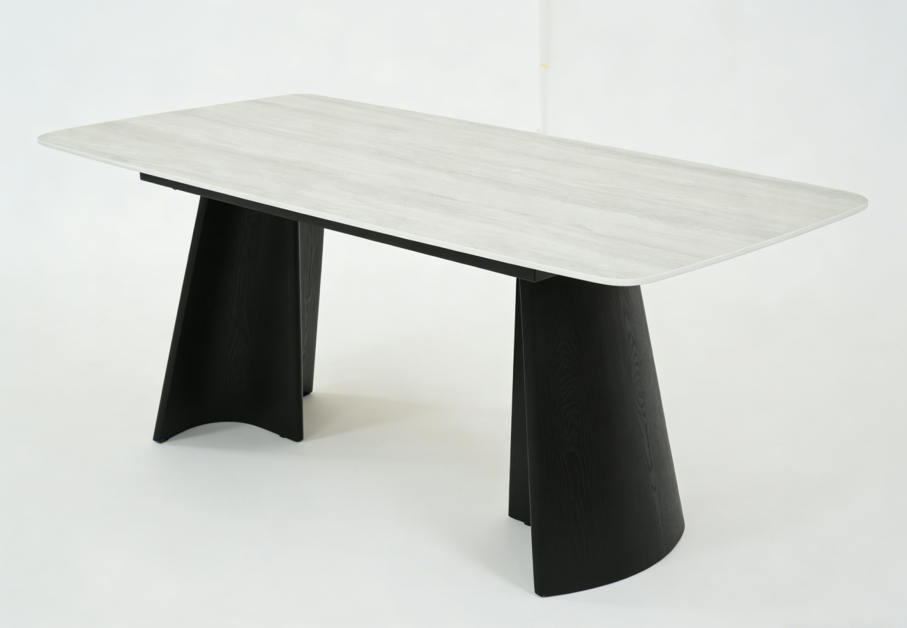 Silvia Dining Table – Black & Grey
