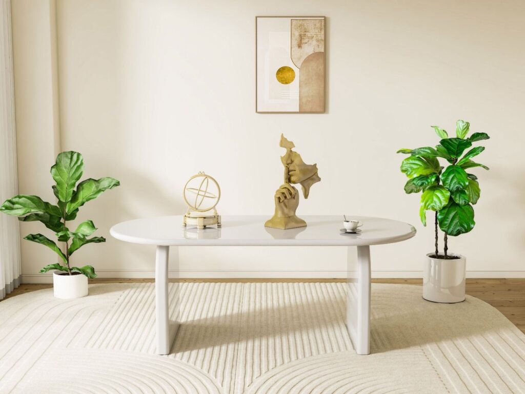 Solana Dining Table – Mink & Taupe