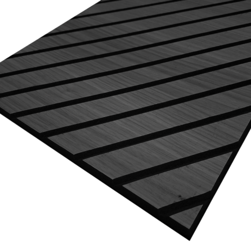 Self Adhesive Herringbone Acoustic Wall Panels - Black Oak - 120cm x 30cm (4 Pack)
